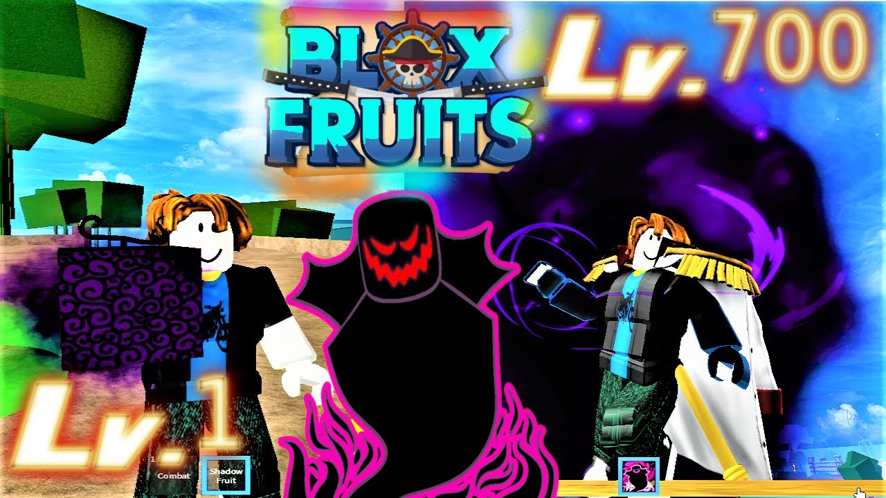 NOOB LEVEL 1 COM *SHADOW FRUIT* ( Kage Kage no Mi ) NO BLOX FRUITS!!! 